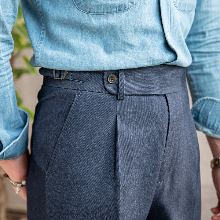 Men High-Waist Trousers