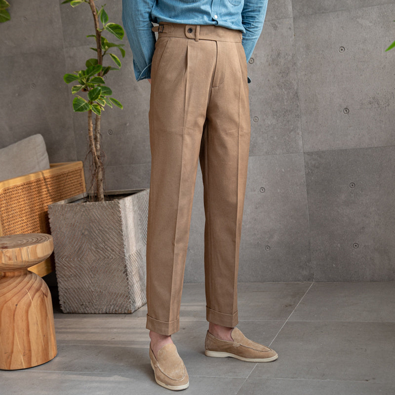 Men High-Waist Trousers