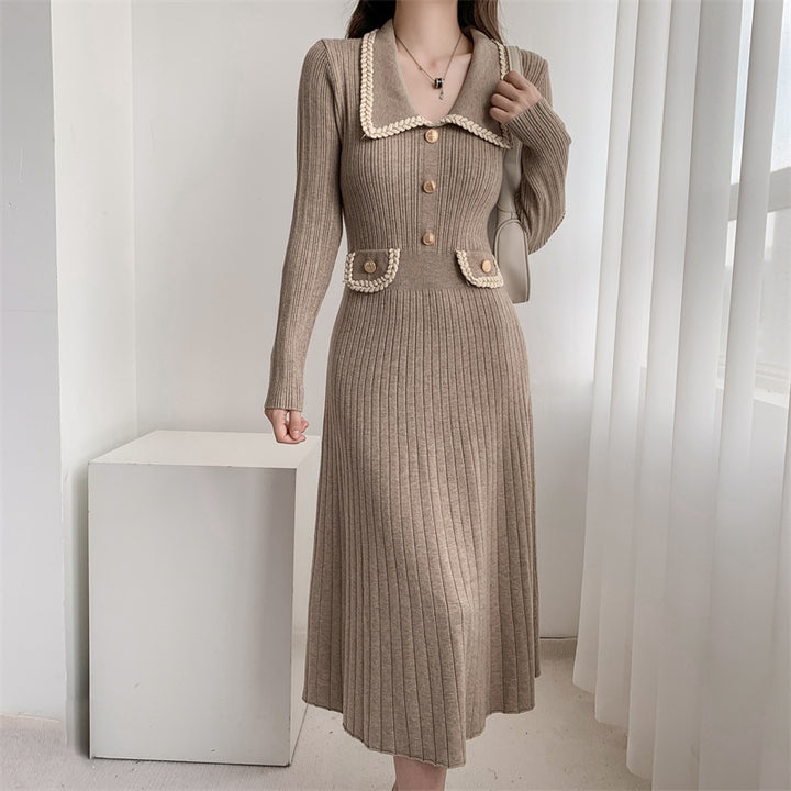 Women Knitted Collar Dress