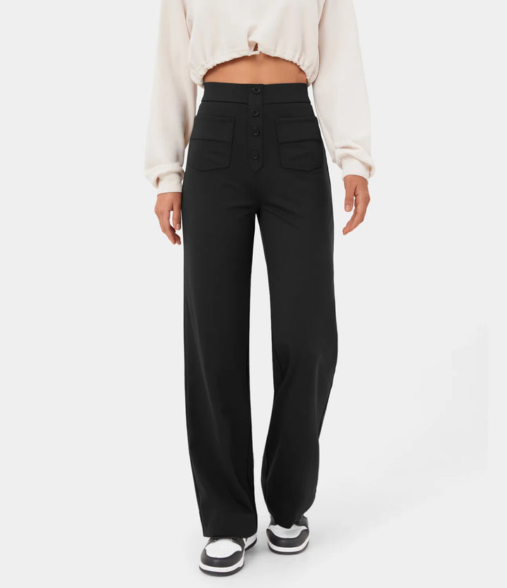 Ella ™ High-Waisted Wide-Leg Trousers