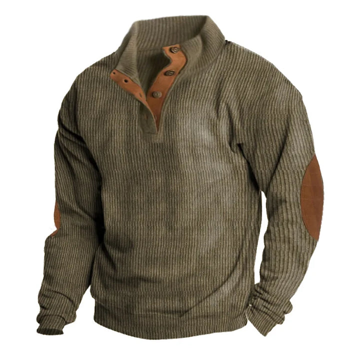 Men's Outdoor Casual Collar Long Sleeve Sweatshirt