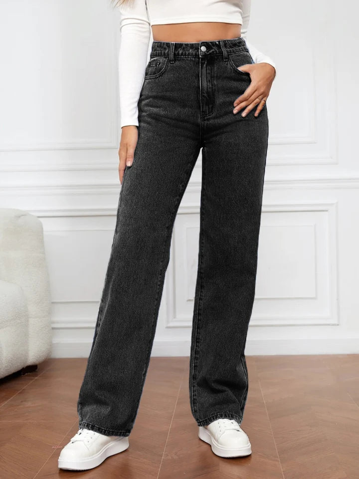 Violet ™ High-Waisted Straight Leg Jeans