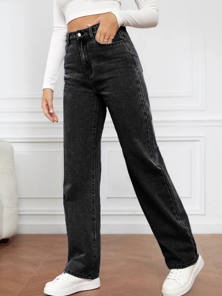 Violet ™ High-Waisted Straight Leg Jeans