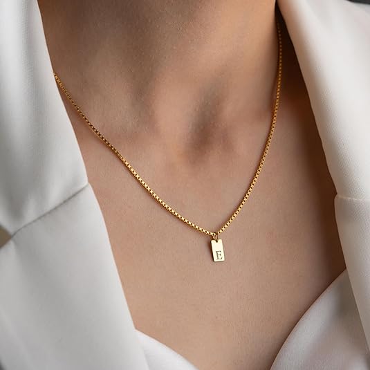 Evelyn Initial Pendant Necklace