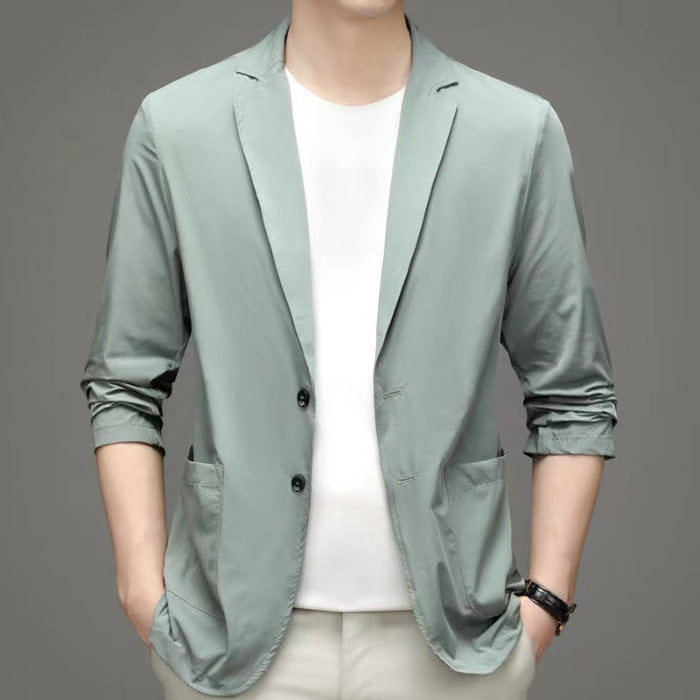 Men Two-Button Blazer