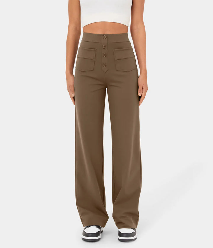 Ella ™ High-Waisted Wide-Leg Trousers