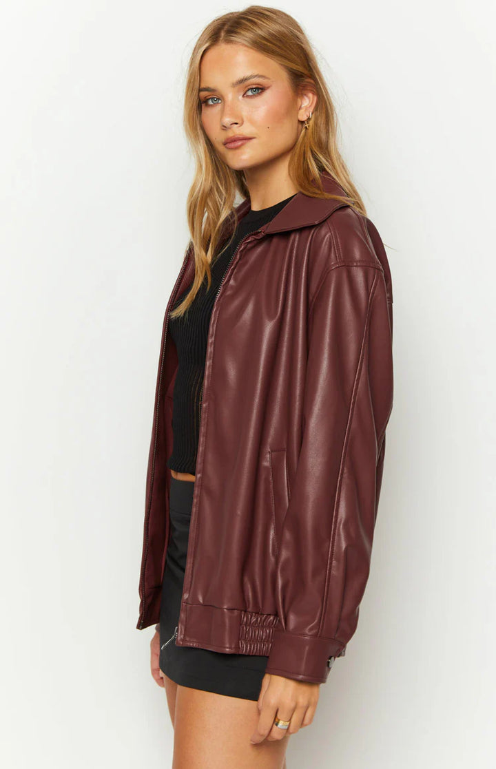 VALENTIN™ VINTAGE  LEATHER BOMBER