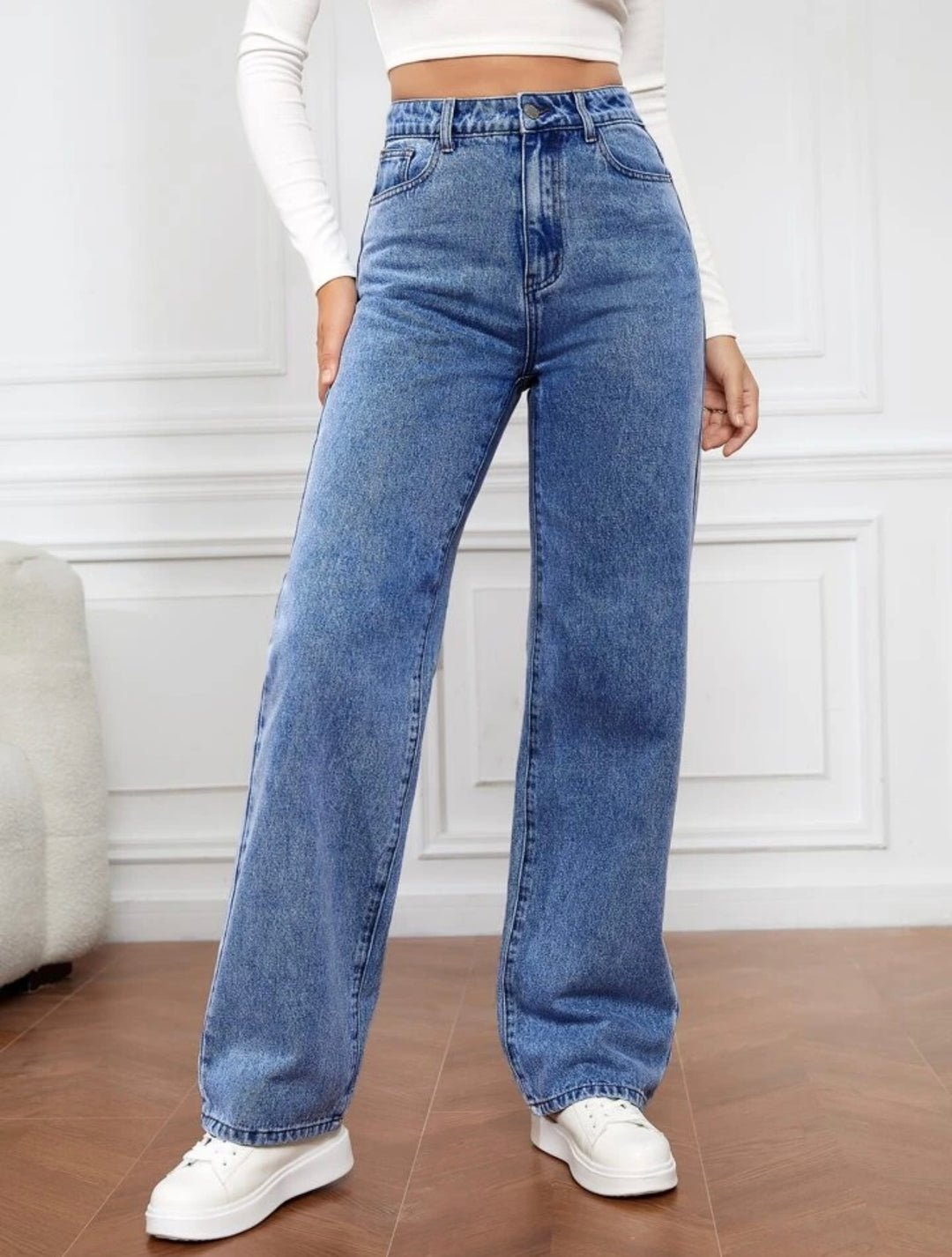 Violet ™ High-Waisted Straight Leg Jeans