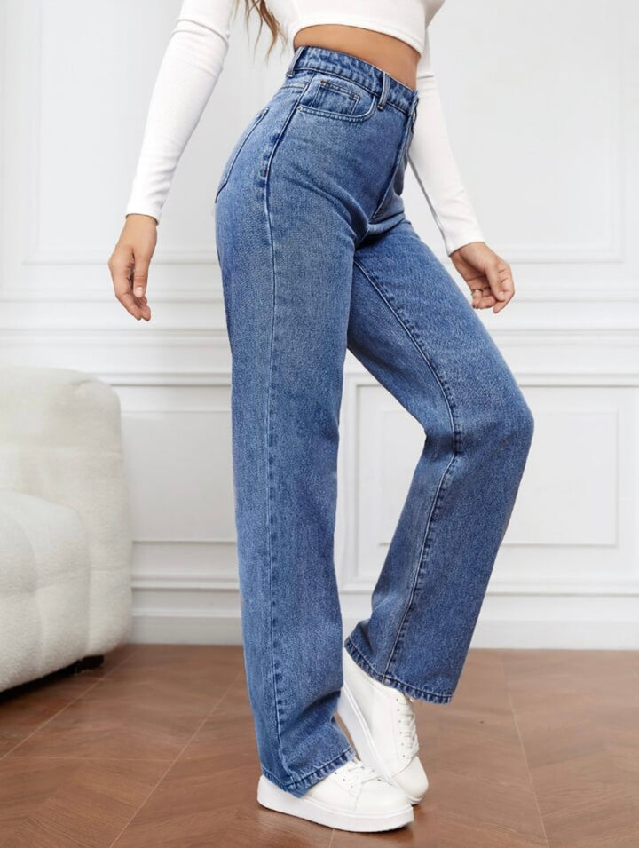 Violet ™ High-Waisted Straight Leg Jeans