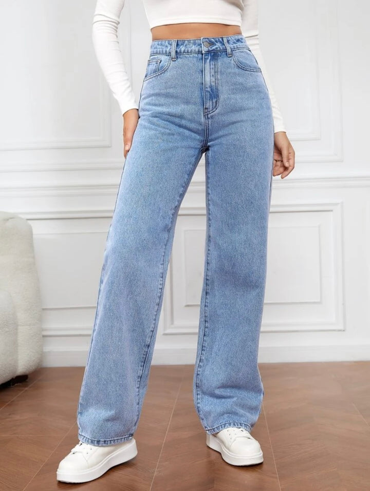 Violet ™ High-Waisted Straight Leg Jeans