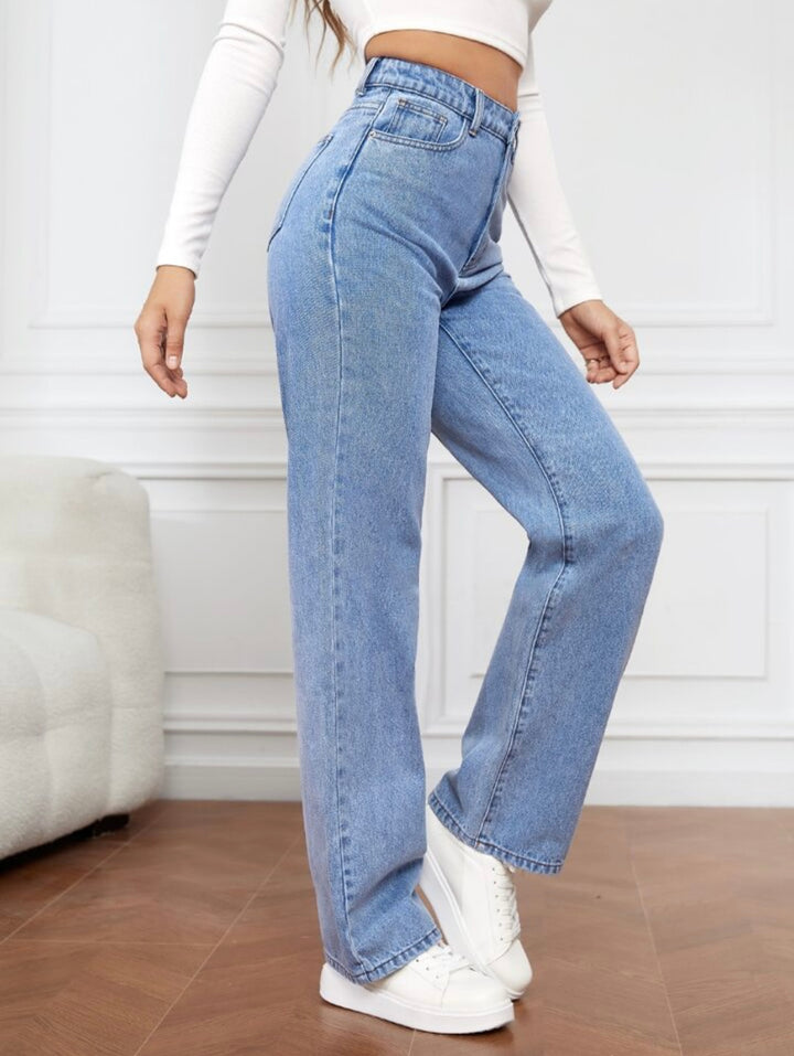 Violet ™ High-Waisted Straight Leg Jeans