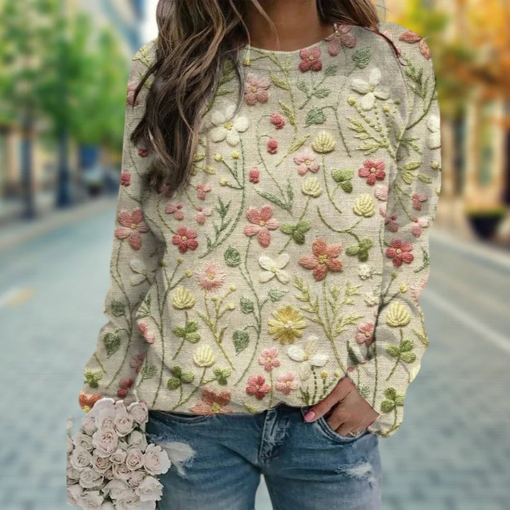 Ivy™ - Floral Meadow Pullover