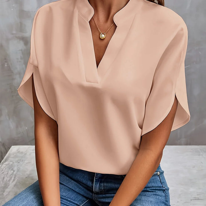 Elegant V-Neck Blouse