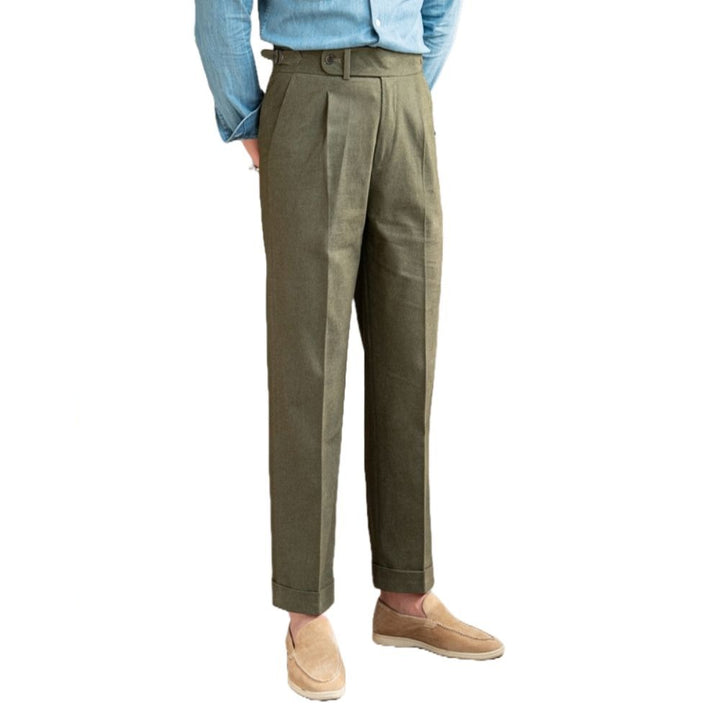 Men High-Waist Trousers