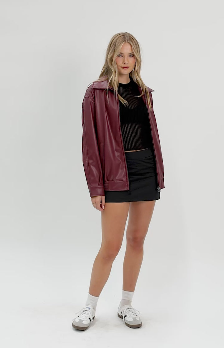 VALENTIN™ VINTAGE  LEATHER BOMBER